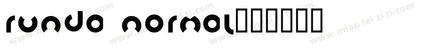 runda normal字体转换